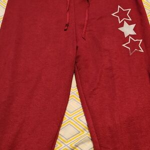 Women Pink/silver Star Print Bottoms